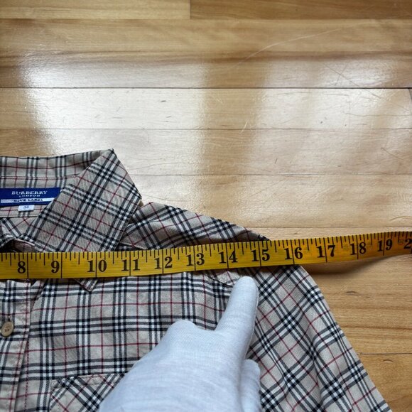 Burberry Blue Label Women's Plaid Button-Up Shirt - Size 38 (US 4-6) - Picture 3 of 12